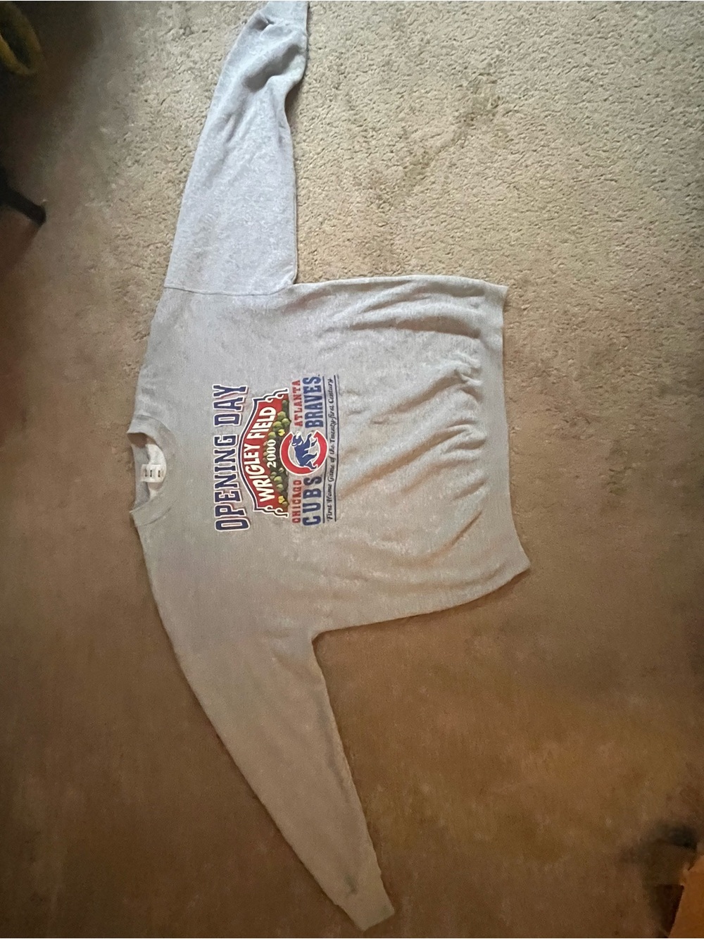 Fruit of the Loom Gray Opening Day Graphic Sweatshirt